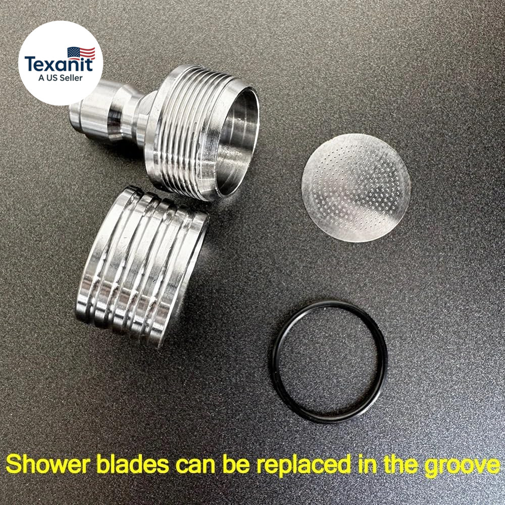 Pressure Washer Tips Spray Nozzle Soft Rain Shower Head Sprinkler with 1/4 Quick