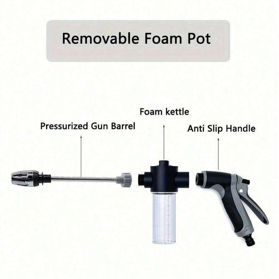 Aquoxis Cordless Pressure Washer Gun Garden Hose Attachment High Pressure Cleane