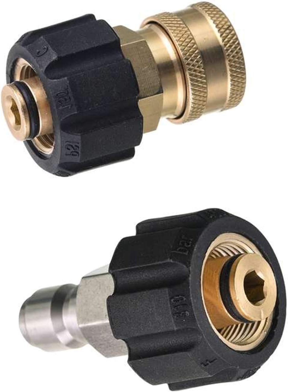 Pressure Washer Hose 50 Feet X 3/8 Inch for Hot and Cold Water, with M22 14 m…