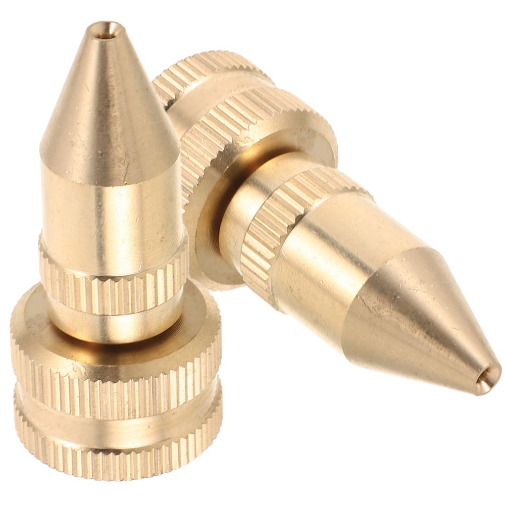 2Pcs Brass Garden Pump Sprayer Nozzle Replacement with Adjustable Cone Spray Tip