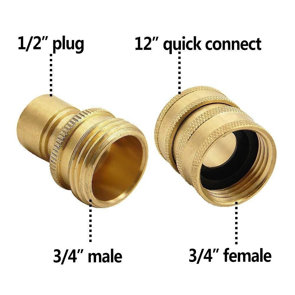 9Pc Pressure Washer Adapter Set Quick Disconnect Kit M22 Swivel to 3/8” Connect