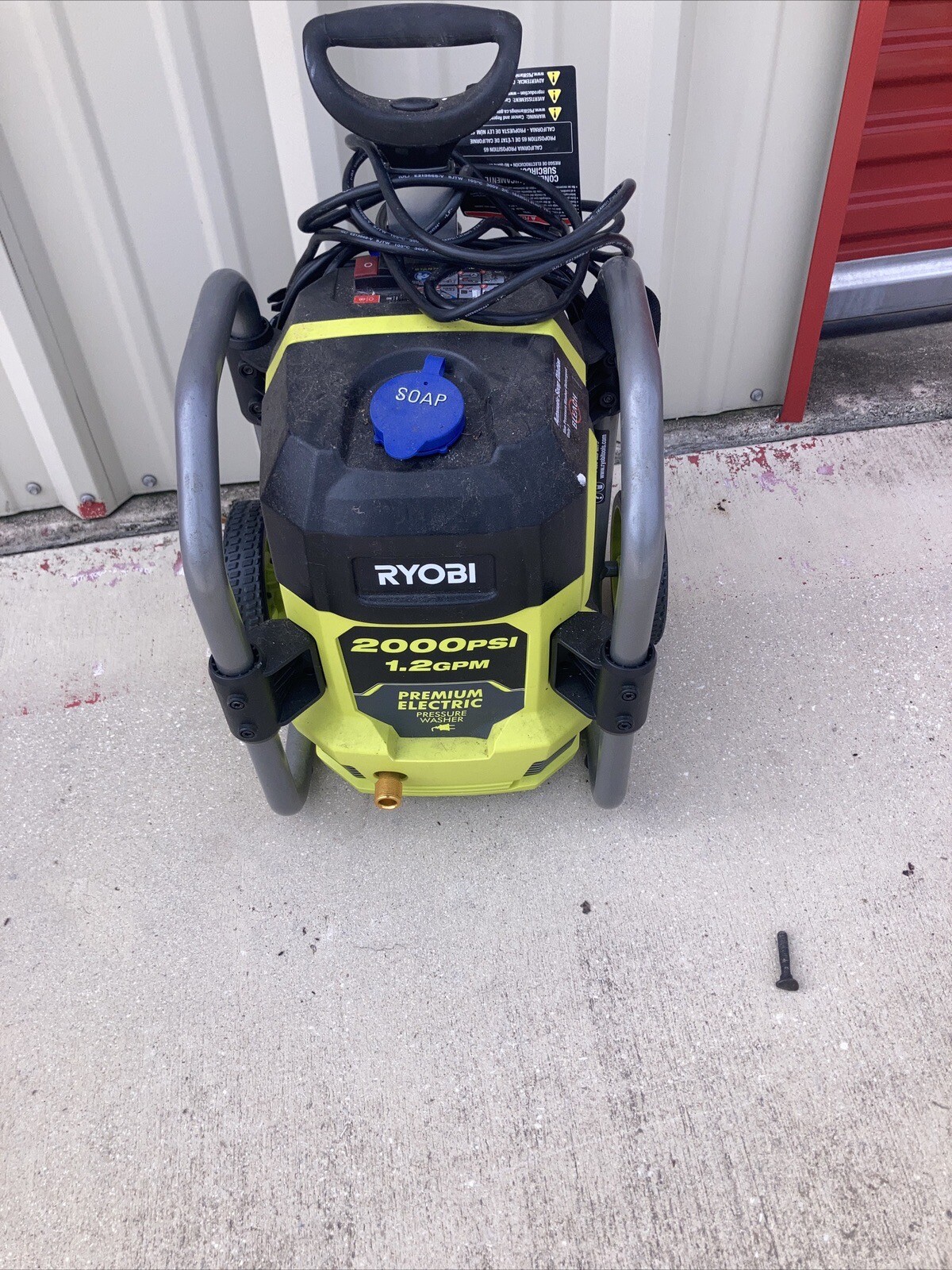 Ryobi RY141900 1.2 GPM Electric Pressure Washer