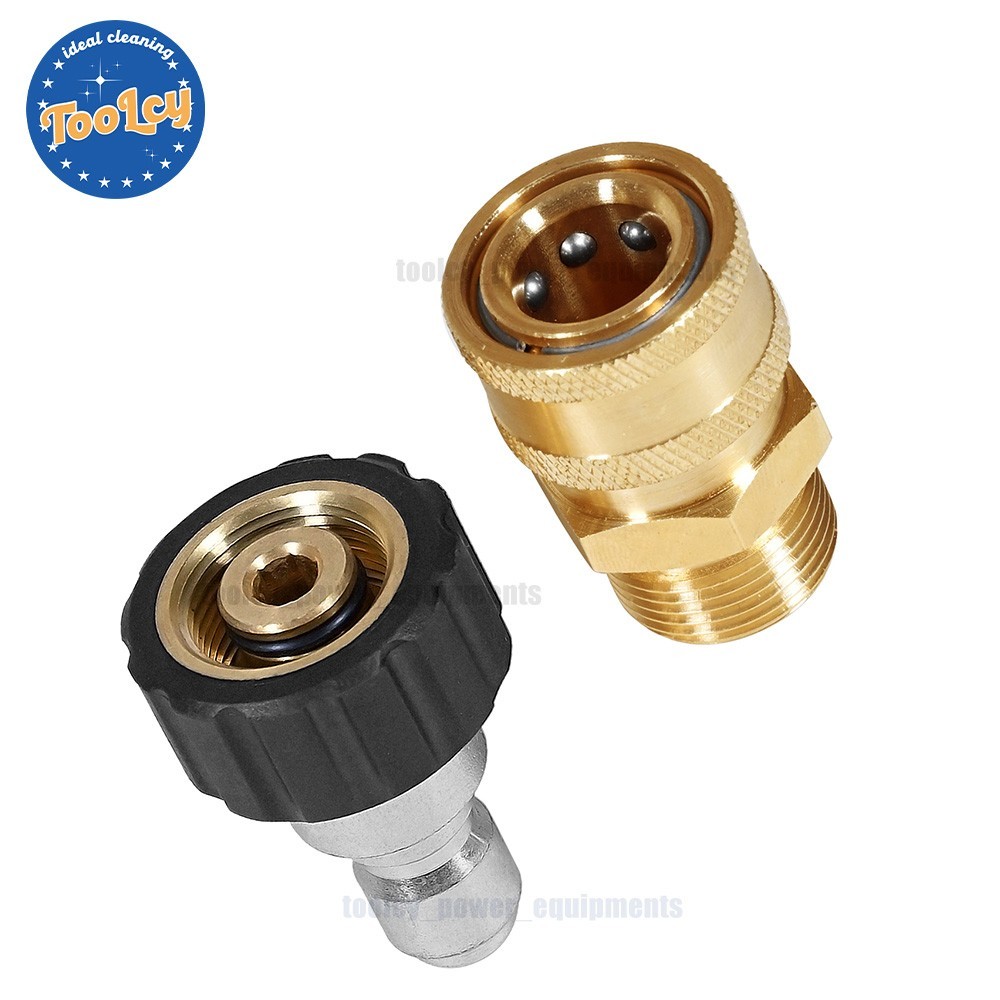 TOOLCY Adapters M22-14mm Female to 3/8” Plug M22-14mm Male to 3/8” Socket