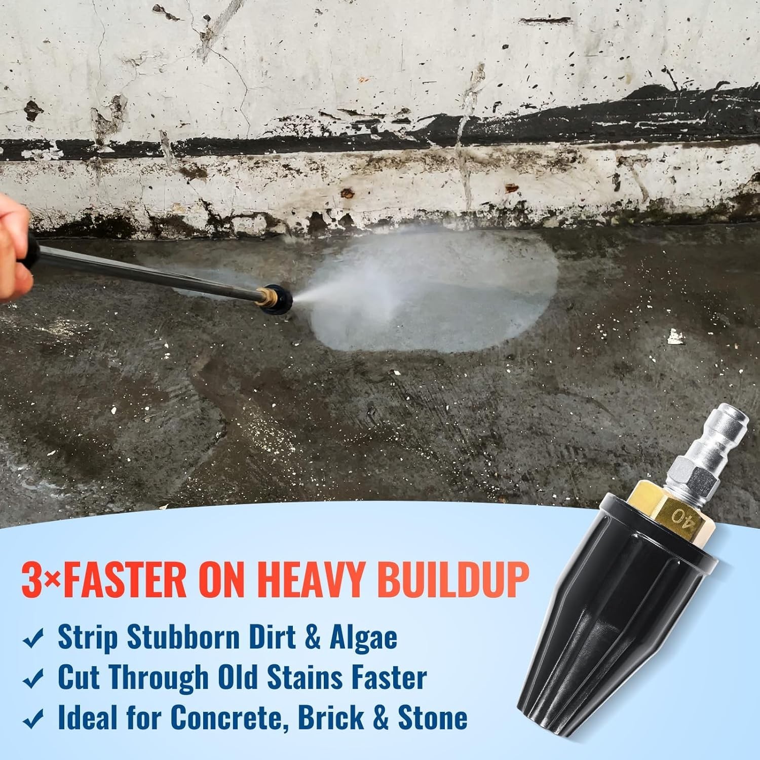 Heavy Duty Turbo Spray Tips for Power Washer