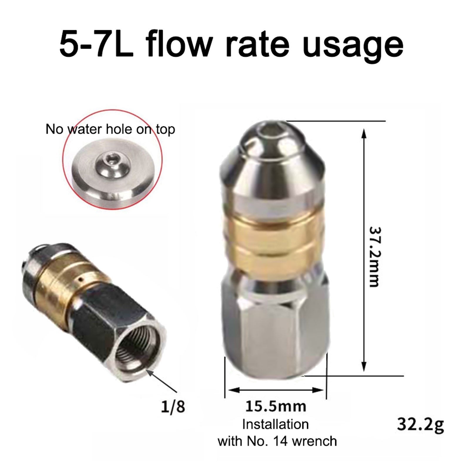 For Karcher-Compatible 15m 20m Hose Set with Adapter 2 Connectors Raw Tape
