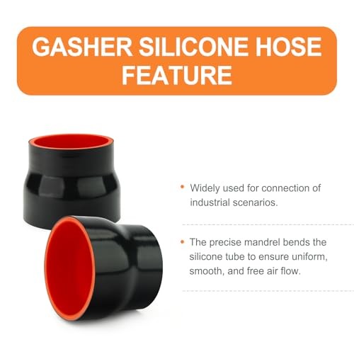 1PCS Straight Silicone Hose 2″ID-2.5″ID, 2-2.5 Inch Straight（length 76mm）