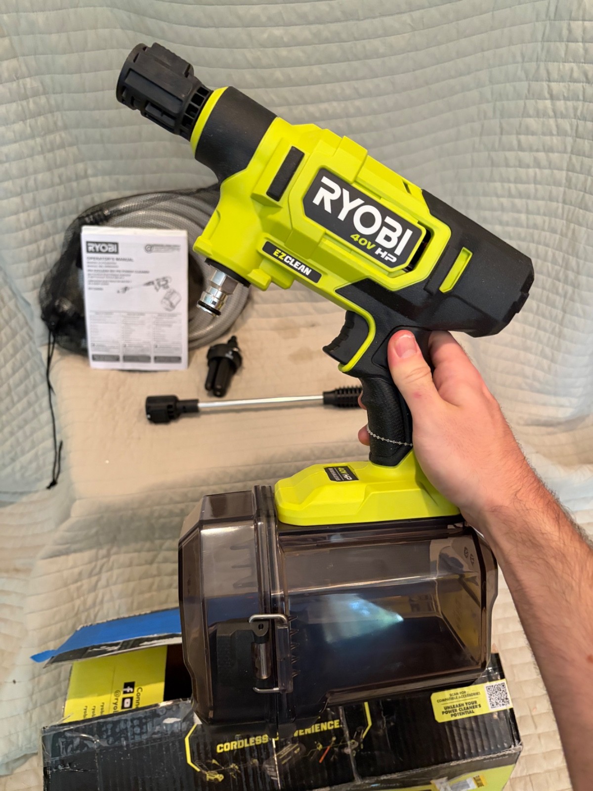 RYOBI 40V HP Brushless EZClean 600 PSI 0.7 GPM Cold Water Power Cleaner