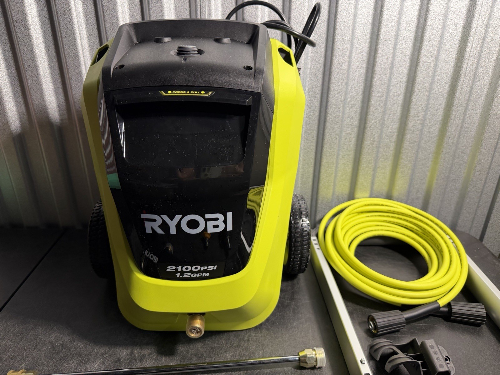 RYOBI RY142022 2100 PSI 1.2 GPM Electric Pressure Washer Tested No Foamer