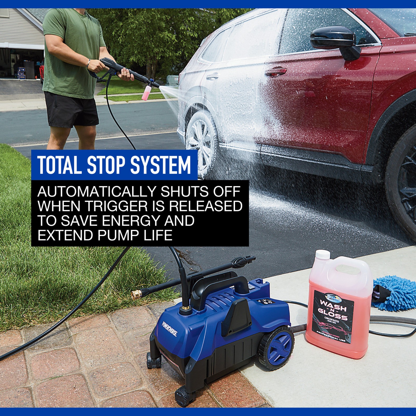 Powerhorse Electric Cold Water Pressure Washer, 2100 Max. PSI, 1.9 GPM