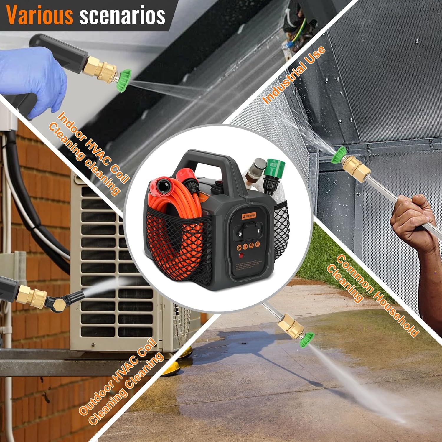 Updated ZPB140 Port A Blaster HVAC Coil Cleaning Sprayer,Portable Coil Jet Cl…