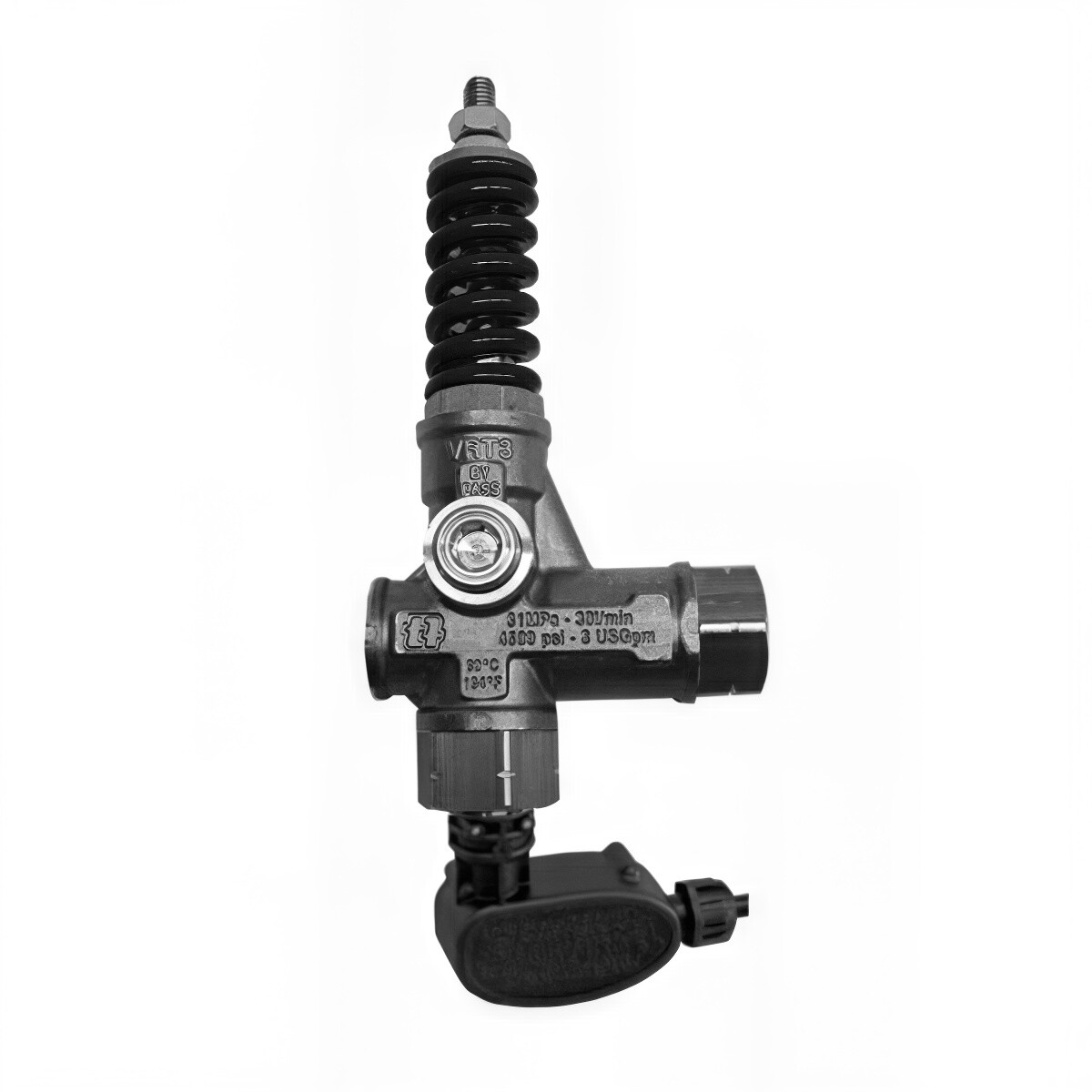 Mecline VRT3 Unloader Valve w/ Switch, Black, 4500 PSI 8.0 GPM