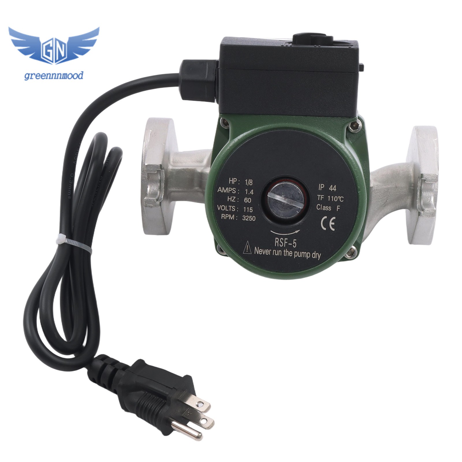 009-SF5 Flanged High Velocity Water Circulating Pump 1/8 HP 115V 10 GPM 150 PSI