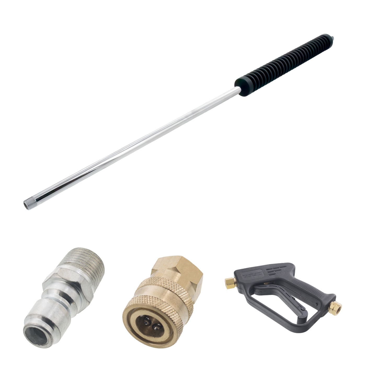 Deluxe 4000 PSI 7 GPM Pressure Washer Gun and 28″ Wand & Couplers