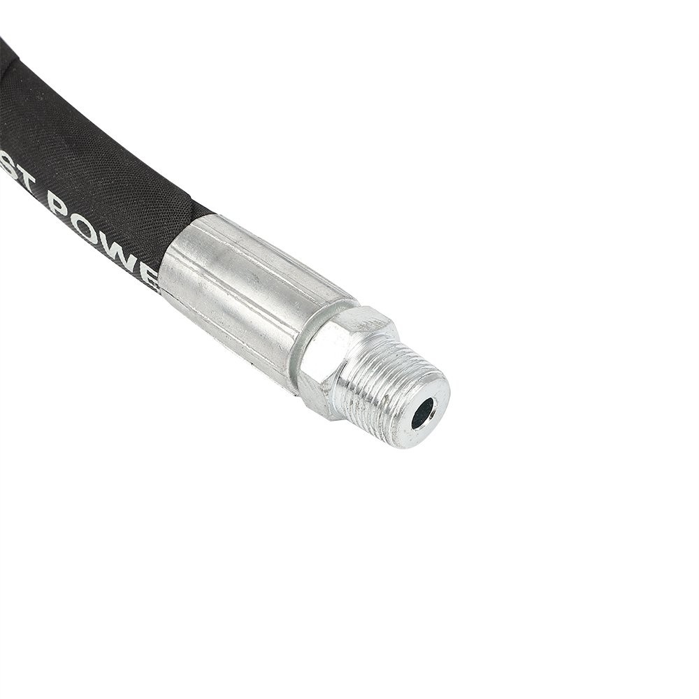4 FT X 3/8″ Pressure Washer Whip Hose – 4000PSI Swivel NPT Solid M22 Female