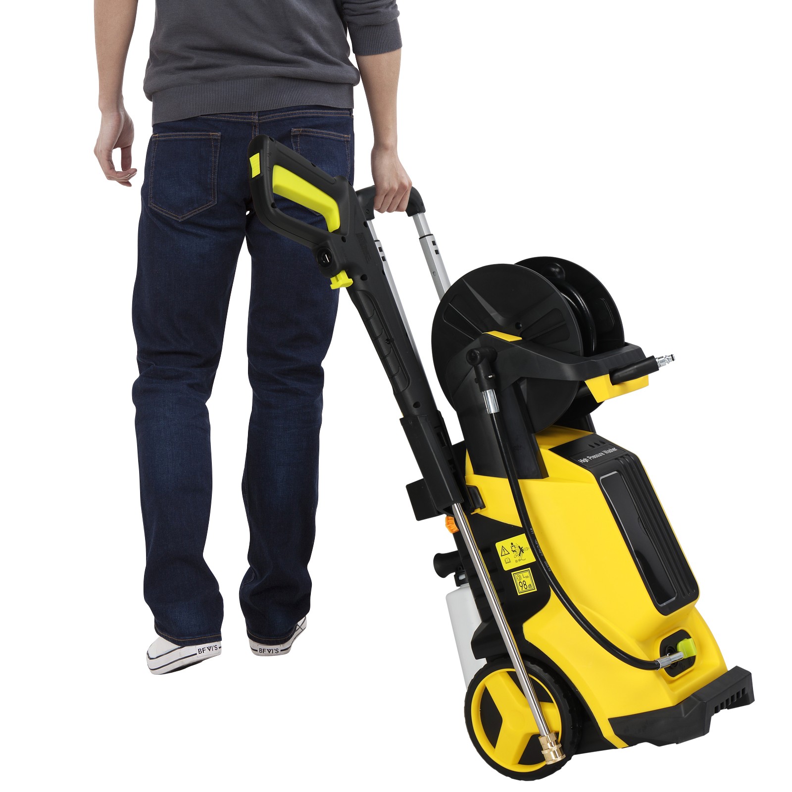 Portable 3800PSI Electric Pressure Washer w/ Touch Screen Adjustment Pressure US