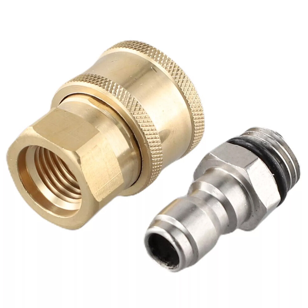 Pressure Washer Quick Release Connector Brass Tube Fitting 1/4 Male M22/14 US