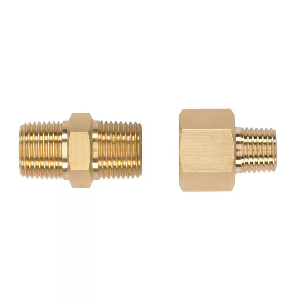 1/4 In. Male NPT X 3/8 In. MNPT Coupler Kit for Most Gas and Electric Pressure W