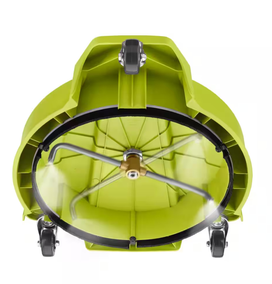 RYOBI 15 in. 3400 PSI Gas Pressure Washer Surface Cleaner w/Caster Wheels