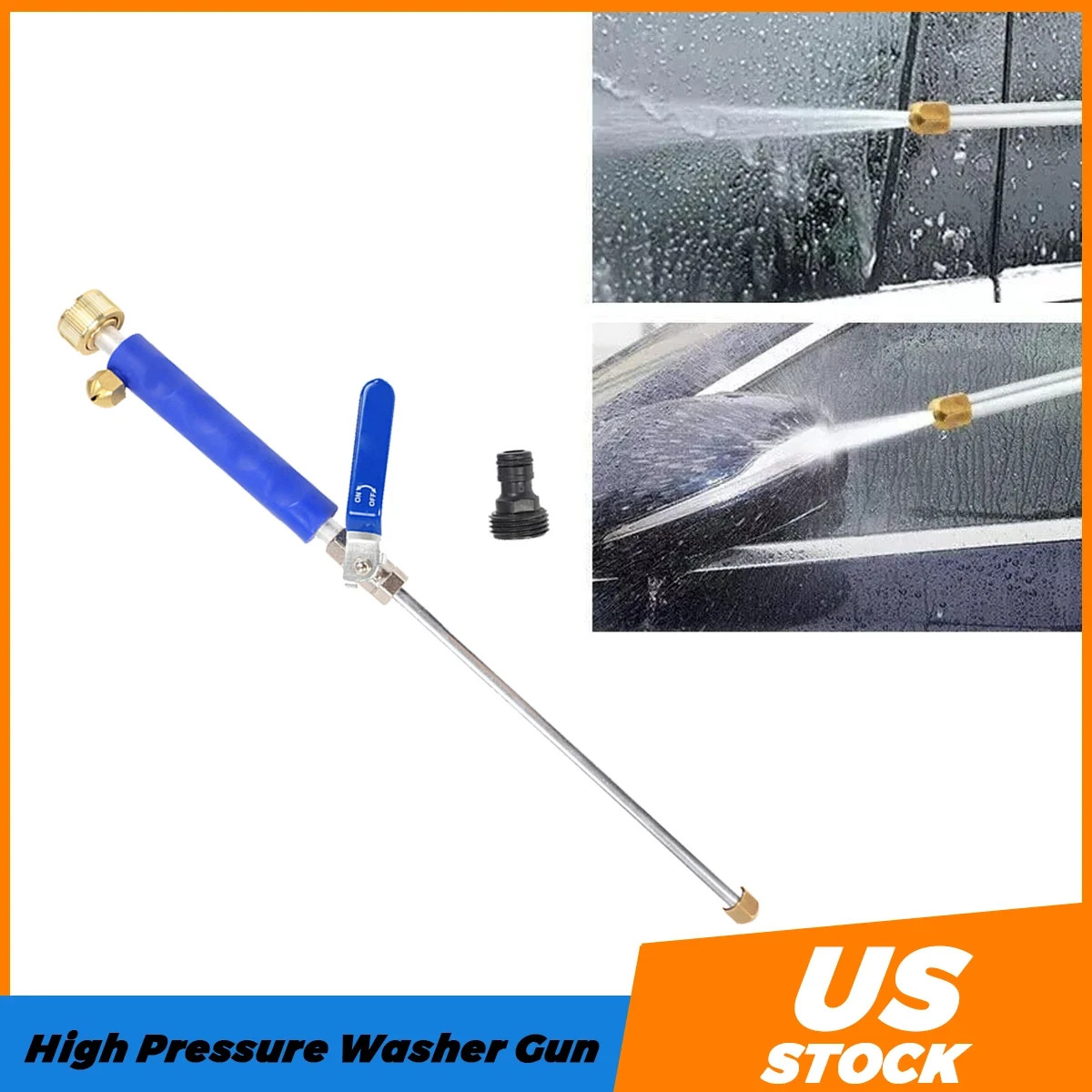 High Pressure Power Washer Water Spray Gun Nozzle Wand Attachment Garden Hose