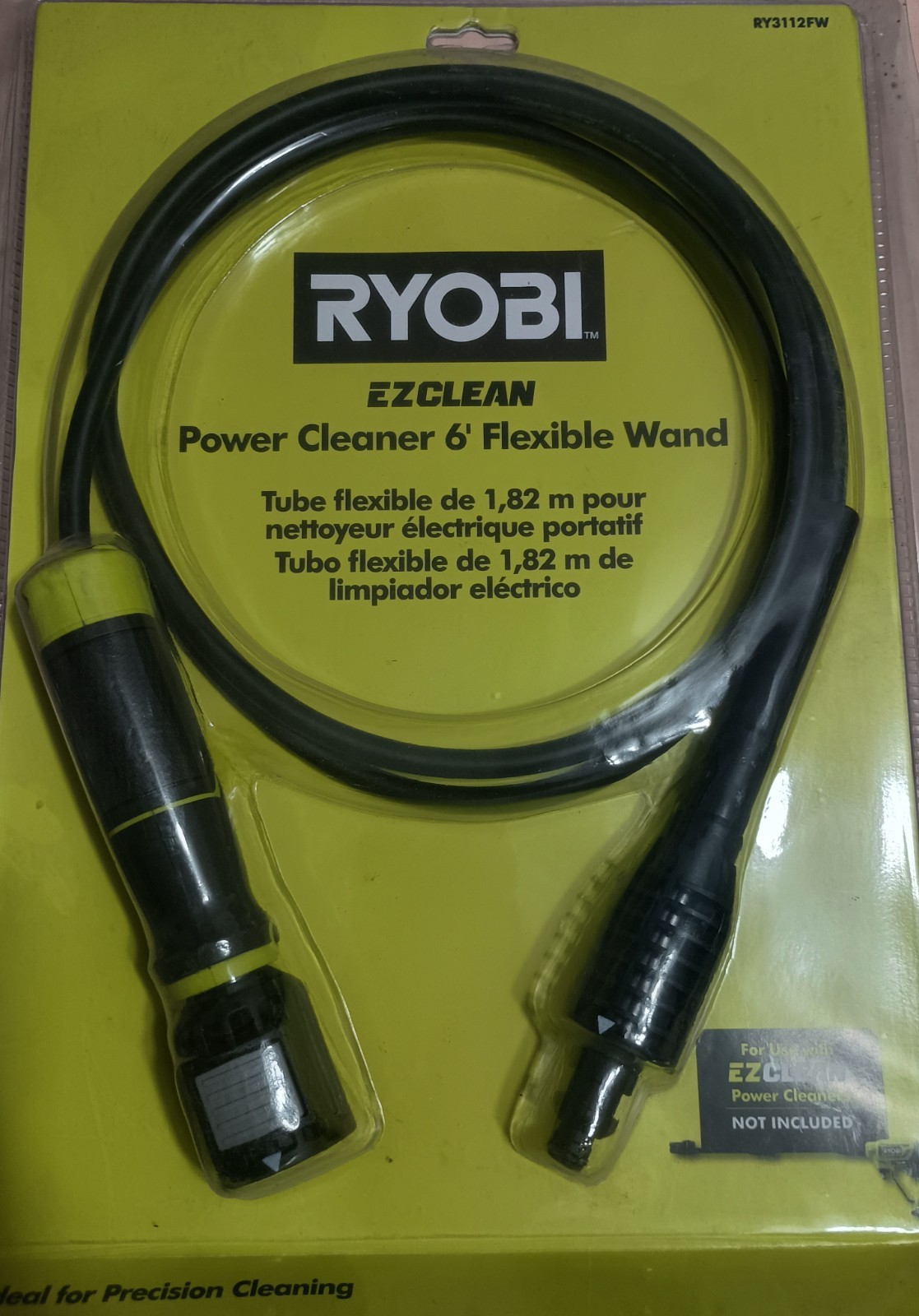RYOBI – 6′ Flexible Wand – RY3112FW – Use w/ EZCLEAN Power Cleaners – BRAND NEW