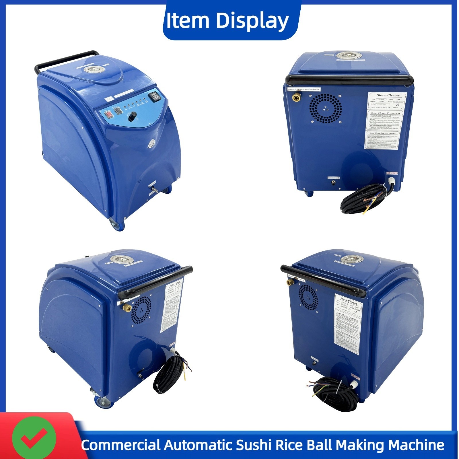 High Pressure Steam Cleaning Machine Commercial Car Washer 220V 167-198℃