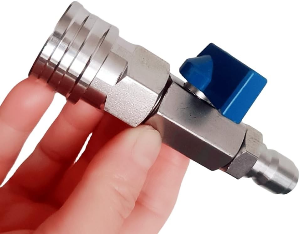 High Pressure Washer Ball Valve Kit – Stainless Steel Ball Valve，3/8″ Quick C…