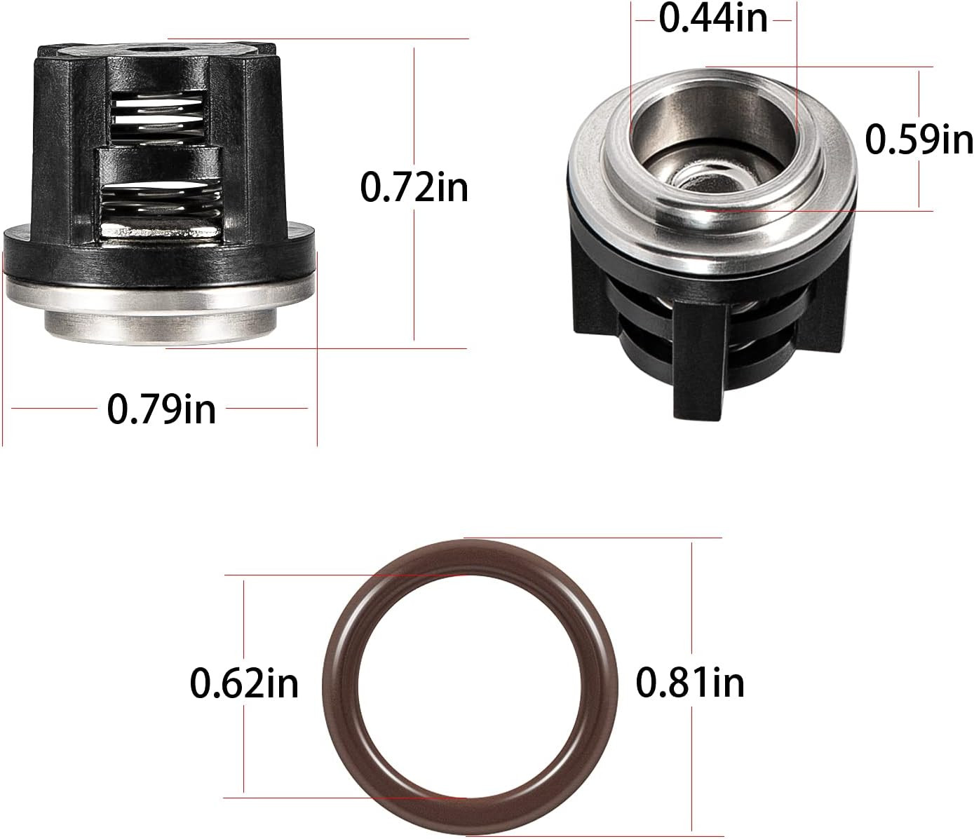 AR1828 Check Valve Kit with O-Rings for Annovi Reverberi Pressure Washers