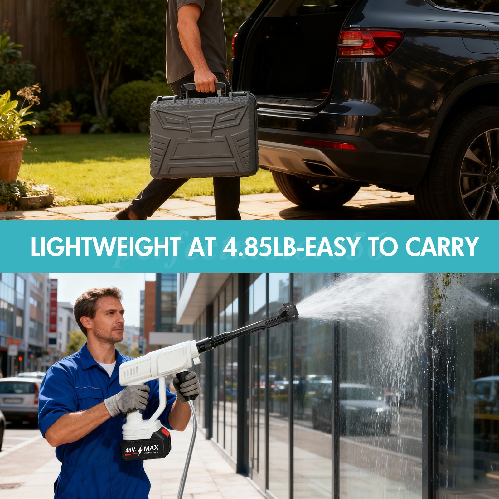 Cordless Pressure Washer 6in1 Portable Battery Powered Pressure Washer Handheld