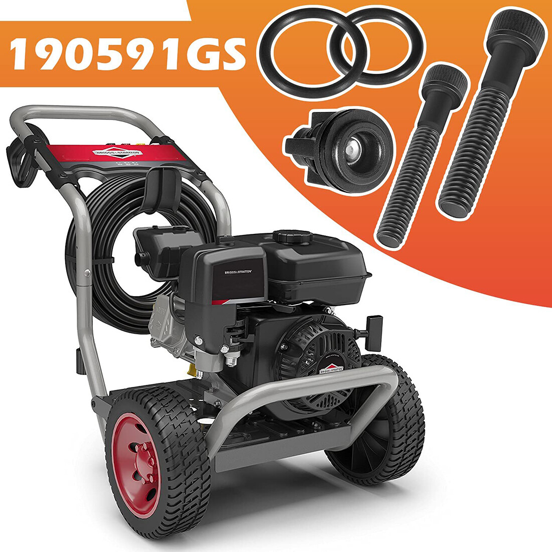 190591GS Pressure Washer Pump Valve Check Kit for Briggs & Stratton & Troy-Bilt