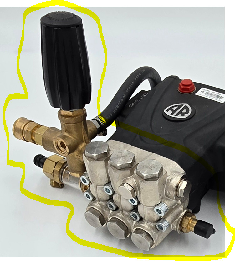 AR Replacement Pressure Washer Pump Head Assy for RRV4G40 Annovi Reverberi Viper