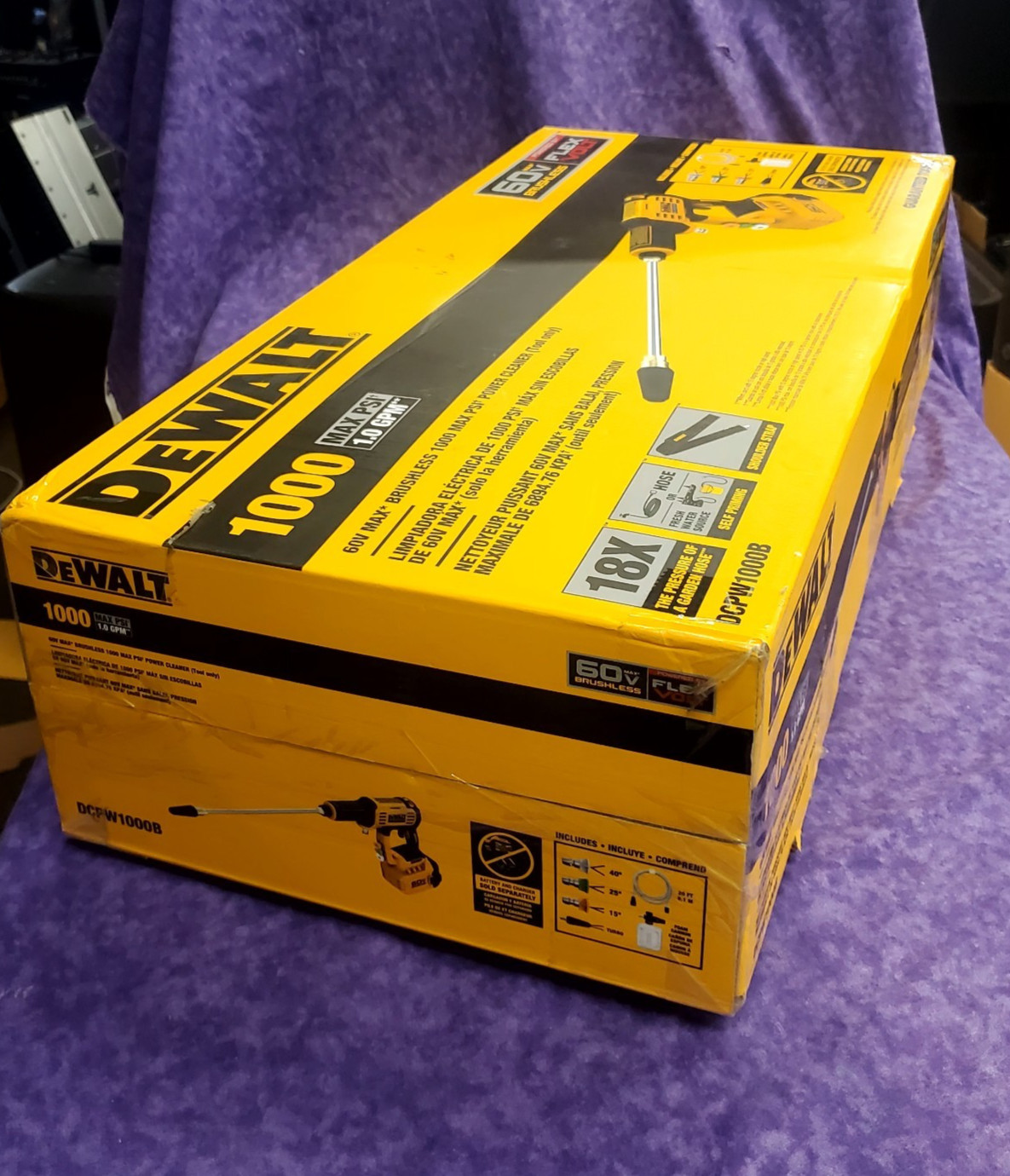 💥NEW SEALED💥DEWALT DCPW1000B 60V FLEXVOLT 1000 PSI CORDLESS PRESSURE WASHER