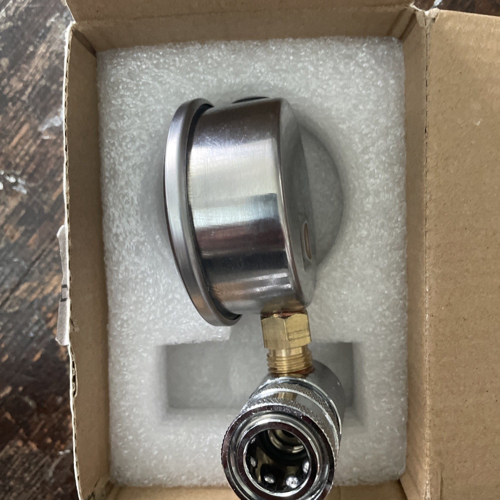 6000 PSI Pressure Washer Gauge With Stainless Steel and Brass Construction New