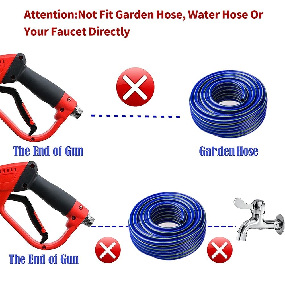 Best Upgraded Pressure Washer Gun with Extension Replacement Wand, M22 Fitting,7