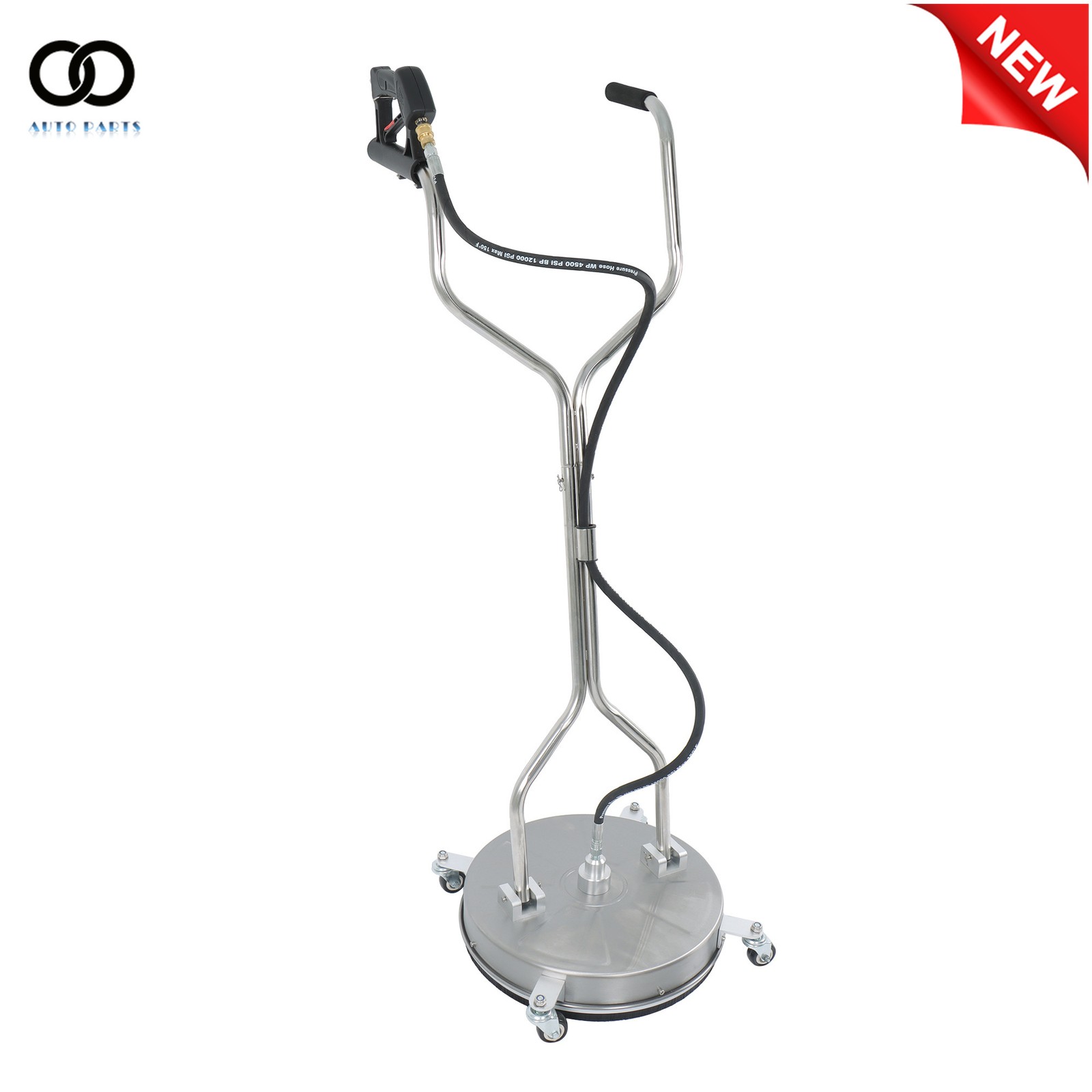 Dual Handle Quick Connect 6000PSI 18″ Pressure Washer Surface Cleaner w/ 4Wheels
