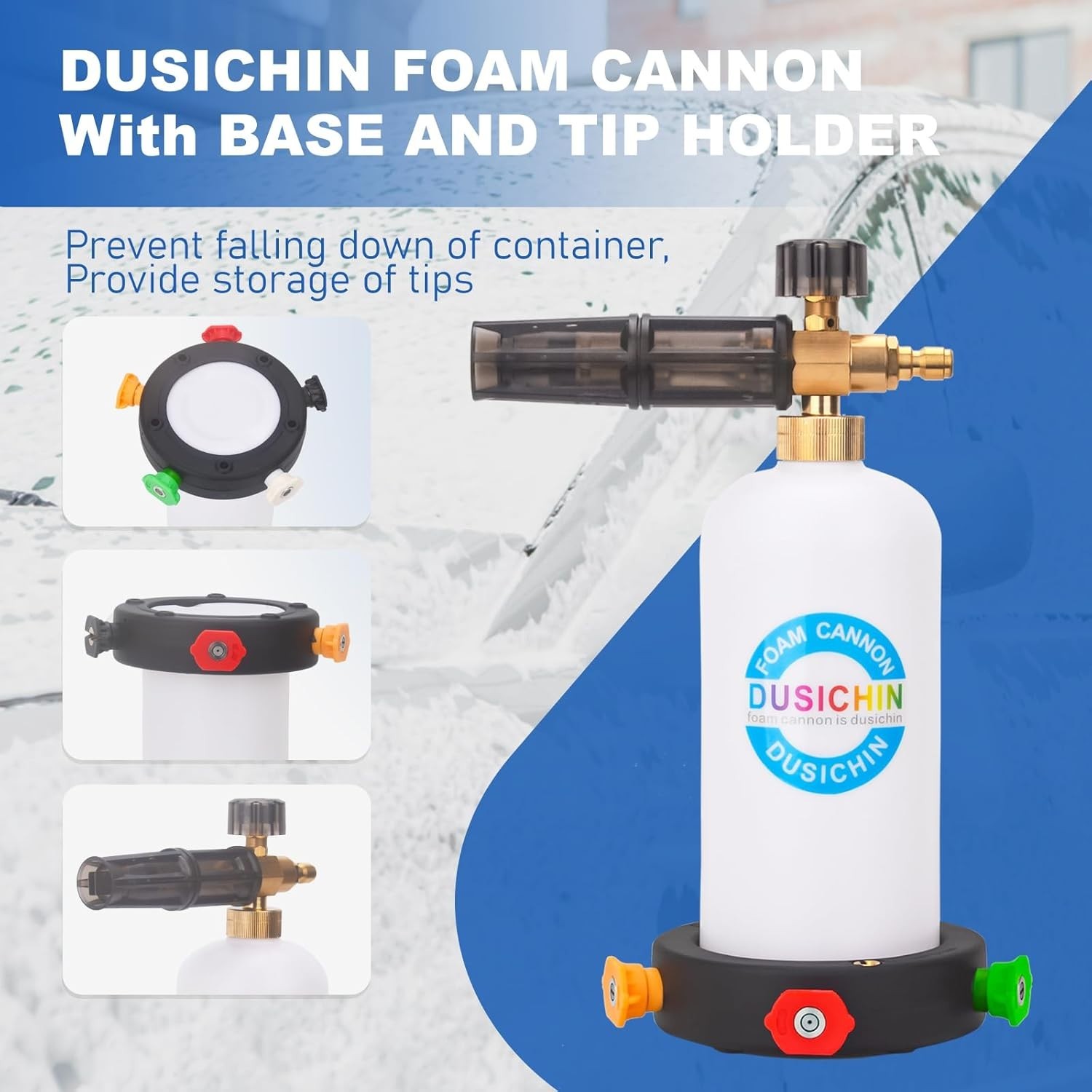 SFL-001 Foam Cannon with Brass Connectors for Pressure Washers 3000 PSI