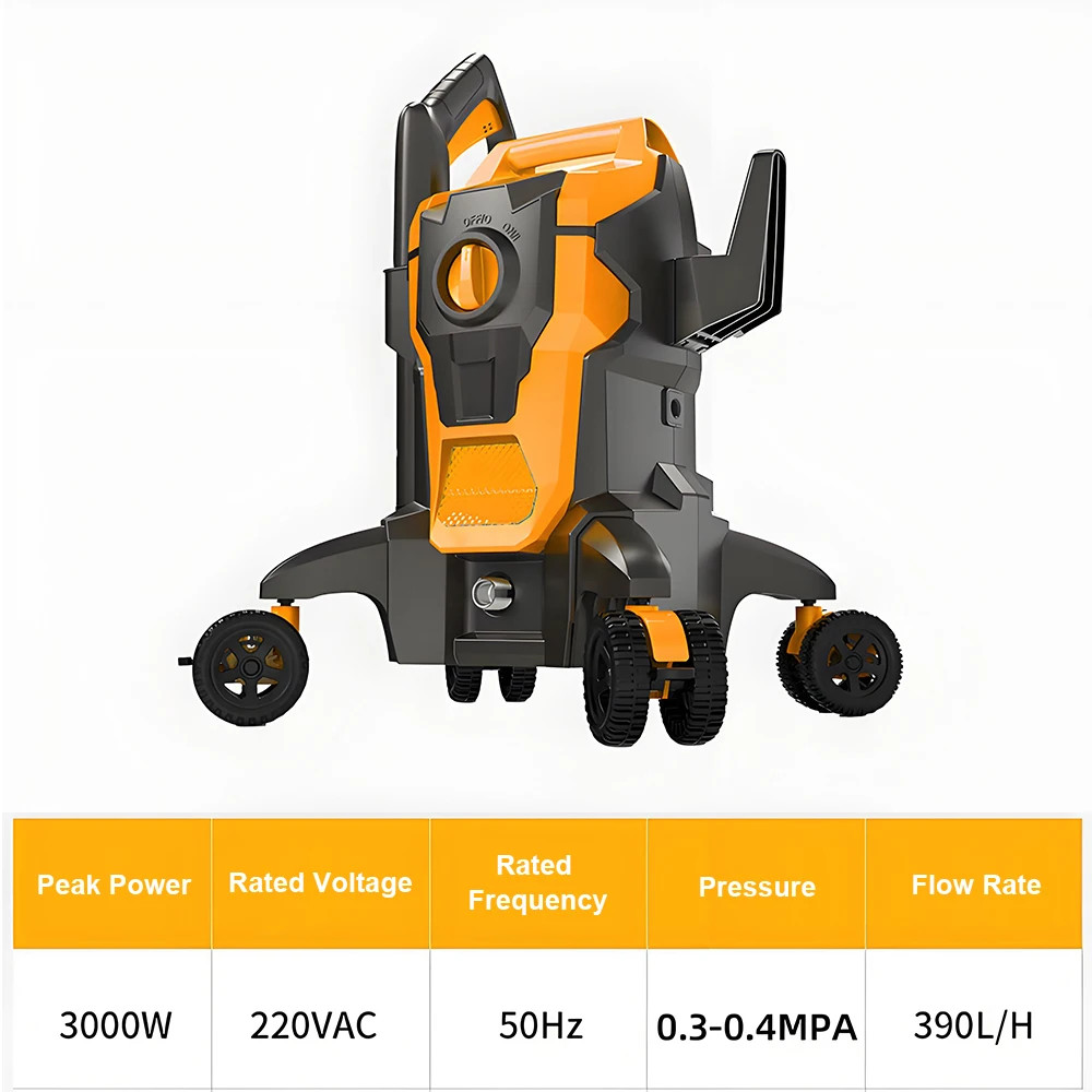 Electric Car Washer High Pressure Washer Handheld Multi-function 3000W High Powe