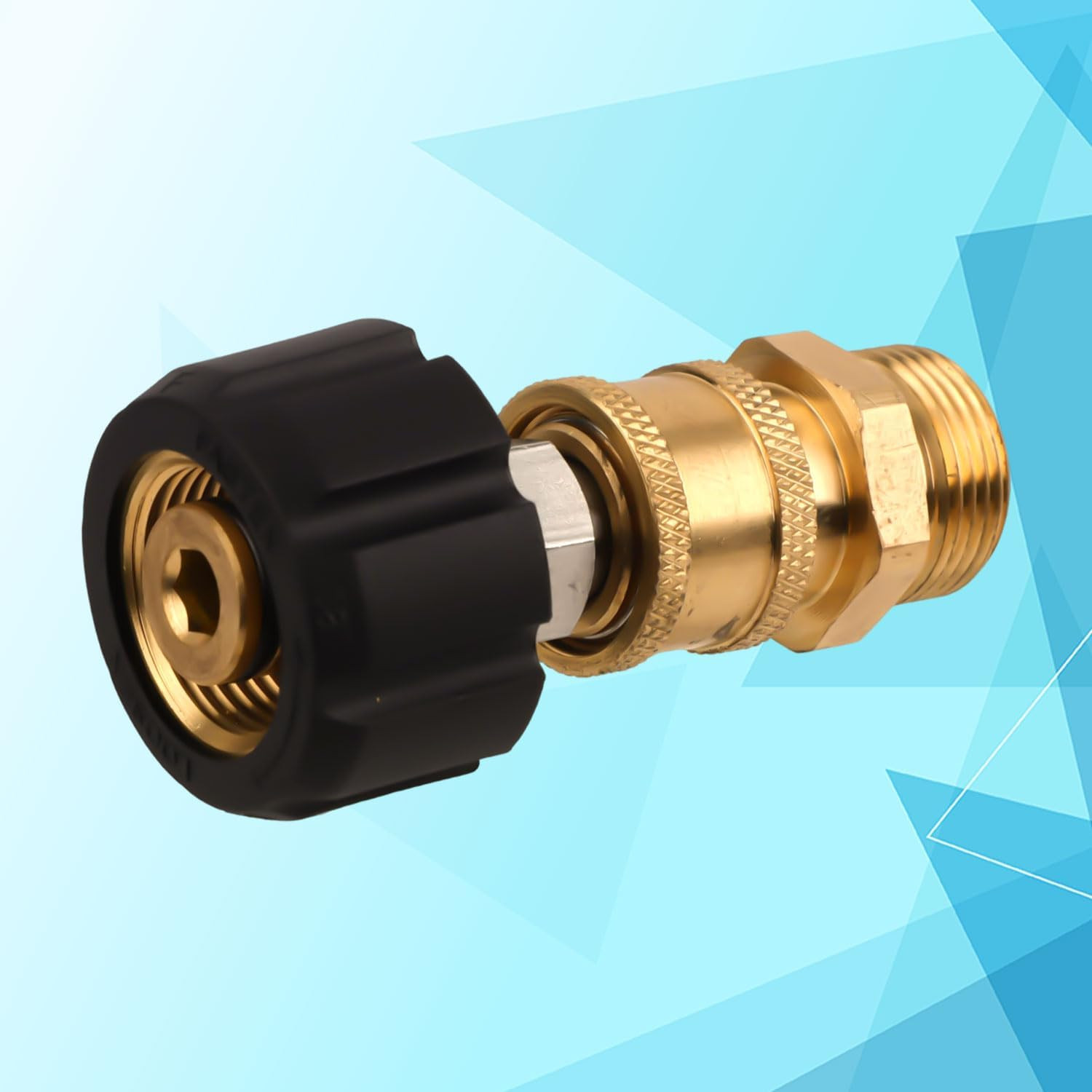 Pressure Washer Adapter Set – M22 to 1/4″ Quick Connect Fittings 2Pcs