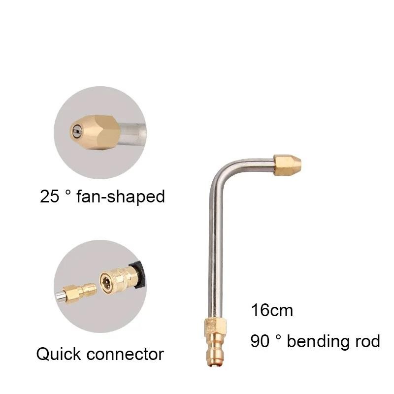 25° & 90° Angle High Pressure Water Gun Nozzle V-Shape Spray Washing Universal