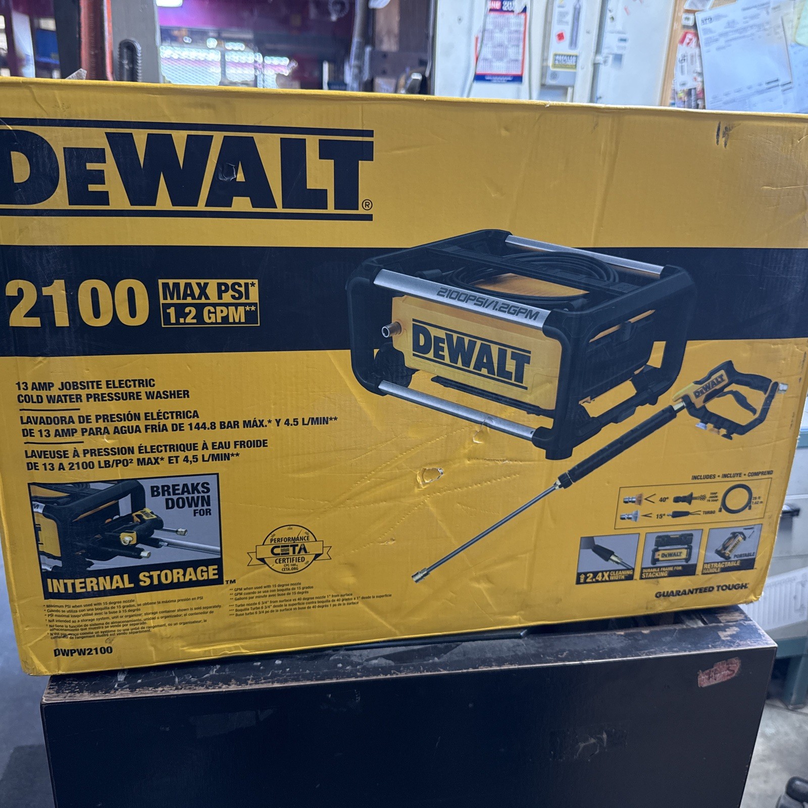DEWALT 2100 PSI Electric Jobsite Pressure Washer (DWPW2100) New In Box