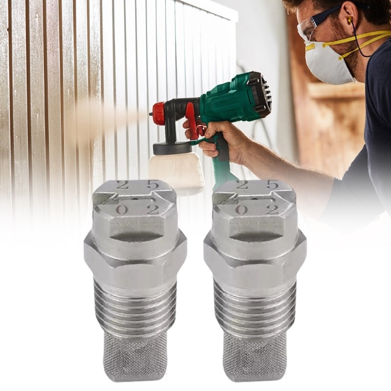 2pcs Fan Shaped Sprayer Nozzle With Integrated Filter For Reliable Performances