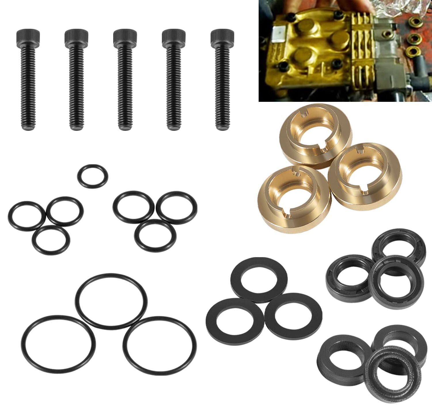 Pressure Washer Seals Kit For Briggs & Stratton 190595GS, 190711GS, 193807GS