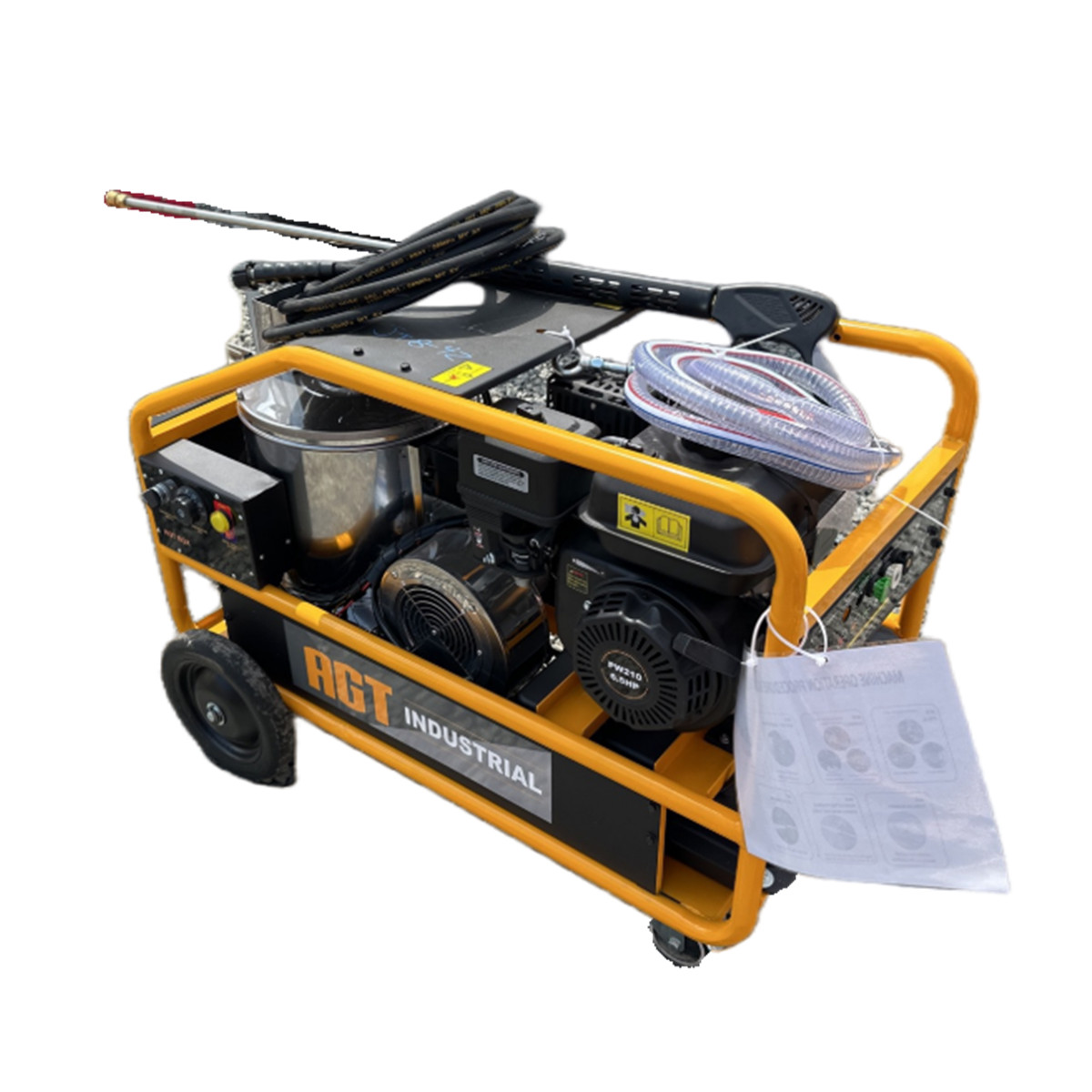 AGT 6.5HP 3000Psi Hot Water High Pressure Washer Machine Diesel Burner HPW3000-1