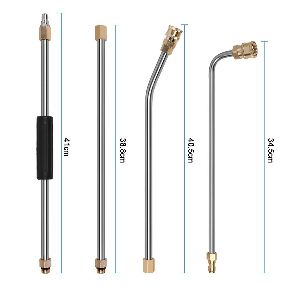 4000PSI High Pressure Washer Extension Wand Replace Lance Gutter Cleaner 5Nozzle