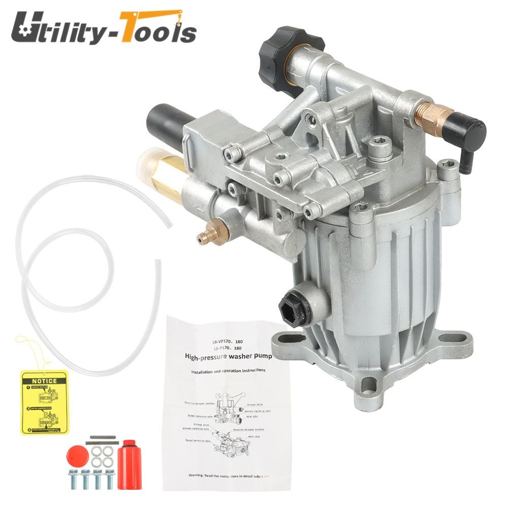 Oil Sealed Pressure Washer Universal Pump 2.5 GPM 3/4 HorizShaft MAX 3000 PSI