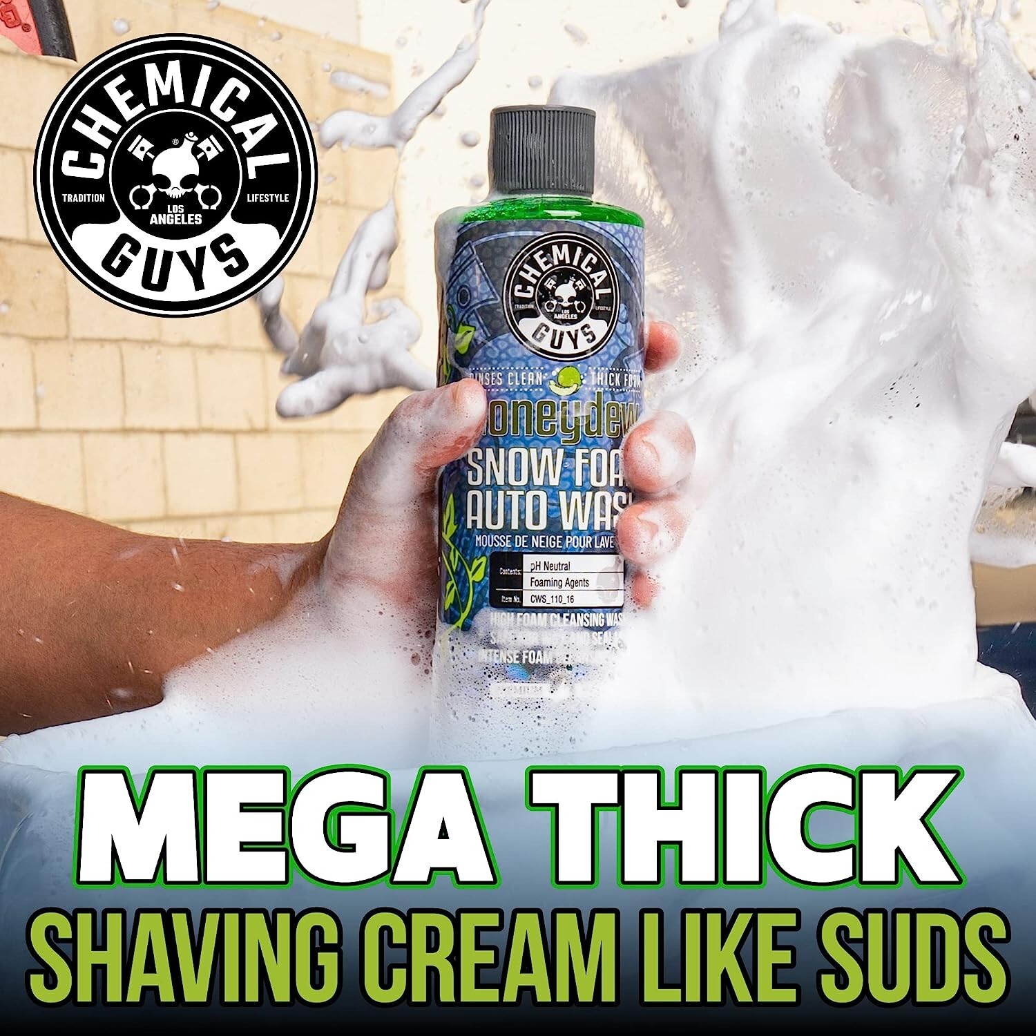 Car Wash Snow Foam Shampoo Pressure Washer Jet Gun Soap Cleanser Cannon 16 Oz