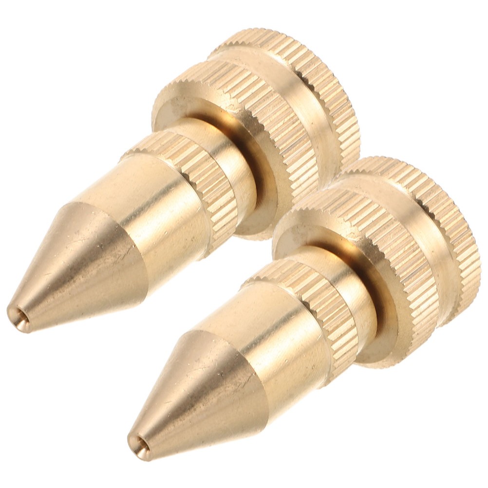 2Pcs Brass Garden Pump Sprayer Nozzle Durable Adjustable Spray Tips for Garden