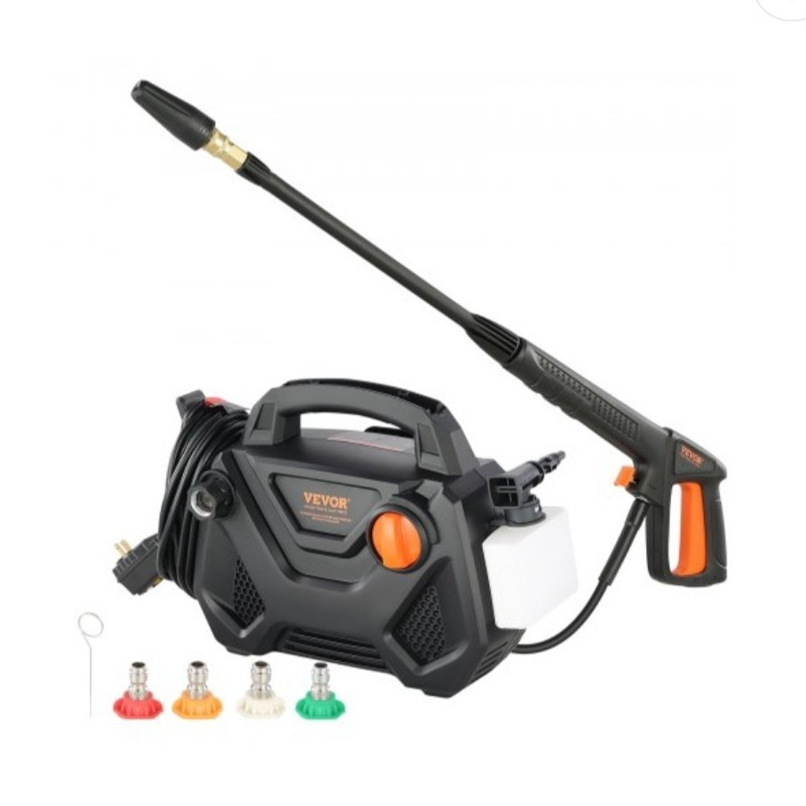 VEVOR Cold Water Corded Electric Pressure Washer 2150 PSI HY49P Kit