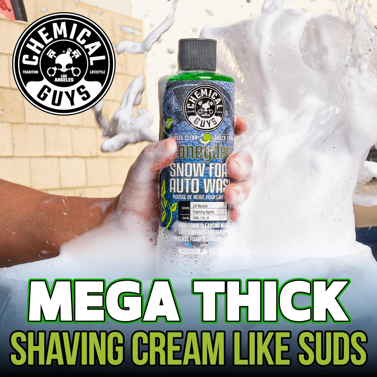 Car Wash Snow Foam Shampoo Pressure Washer Jet Gun Soap Cleanser Cannon 16 Oz