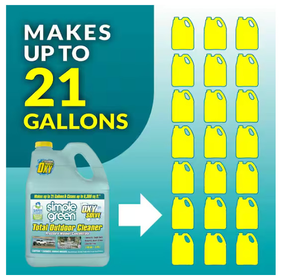 1 Gal. Oxy Solve Total Outdoor Pressure Washer Concentrate