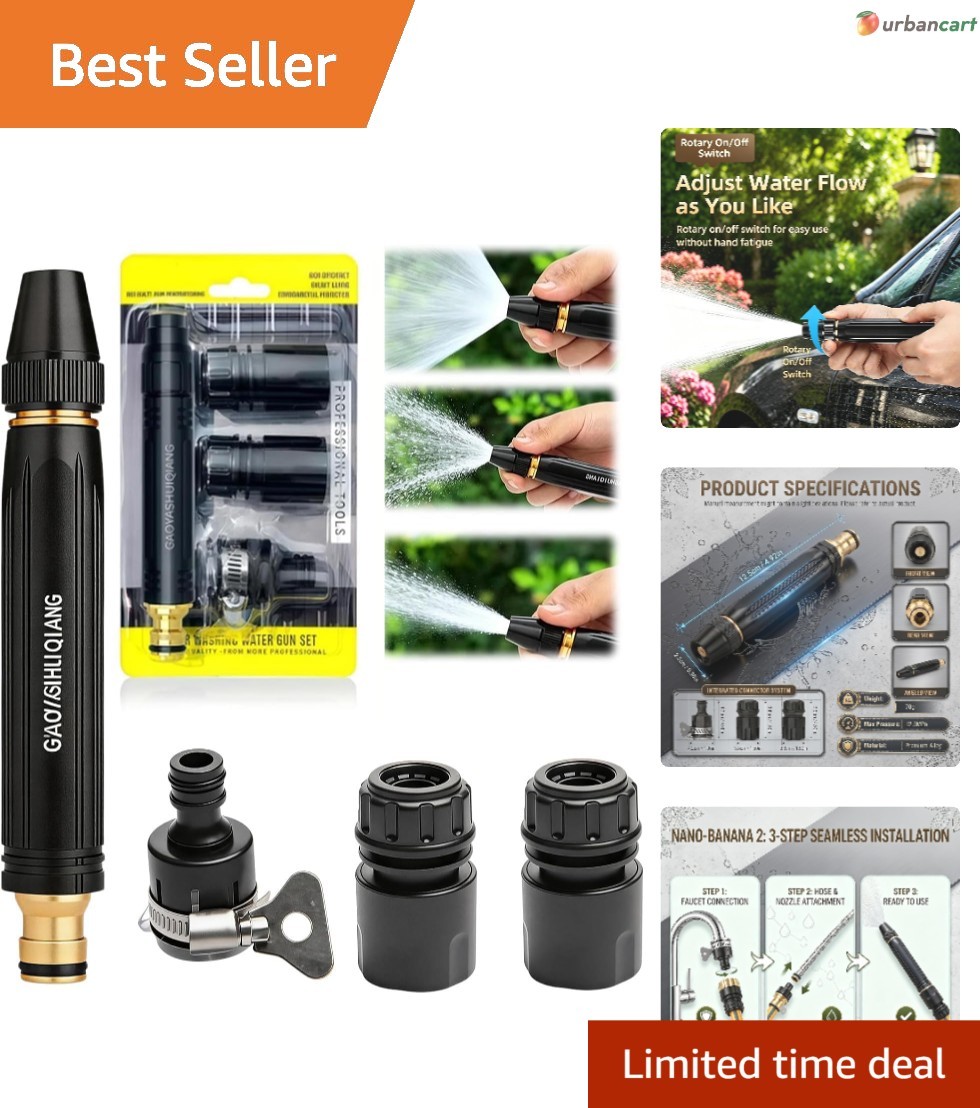 High Pressure Multi-Mode Garden and Car Cleaning Nozzle Set